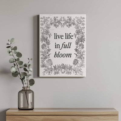 «Live Life in Full Bloom» par Art texturé