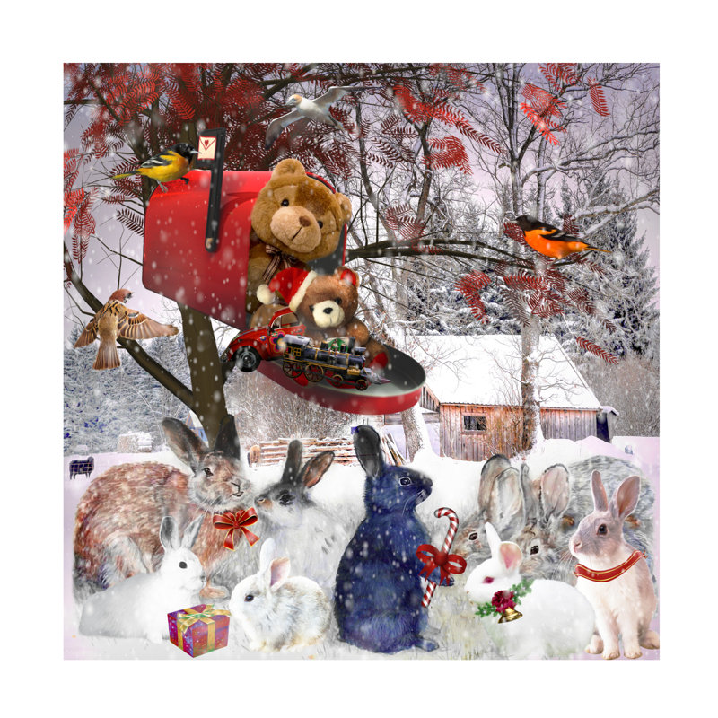 «Getting Ready for Christmas» par Celebrate Life Gallery, impression sur toile non encadrée, H 35 po x l 35 po