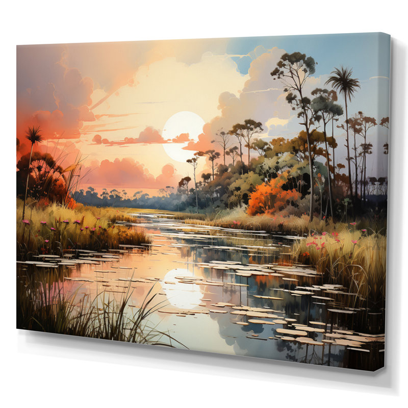 Masino Peach Forest, parc national des Everglades - Reproduction, 24" H x 32" W, Toile tendue