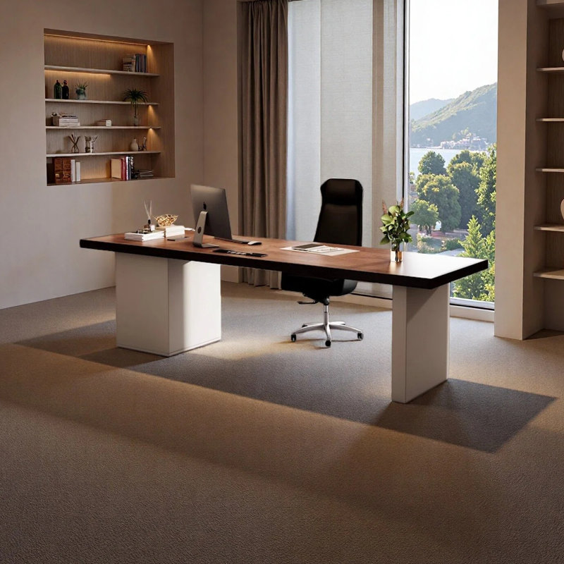 Bureau moderne et minimaliste, H 29,53 po x l 62,99 po x P 31,5 po