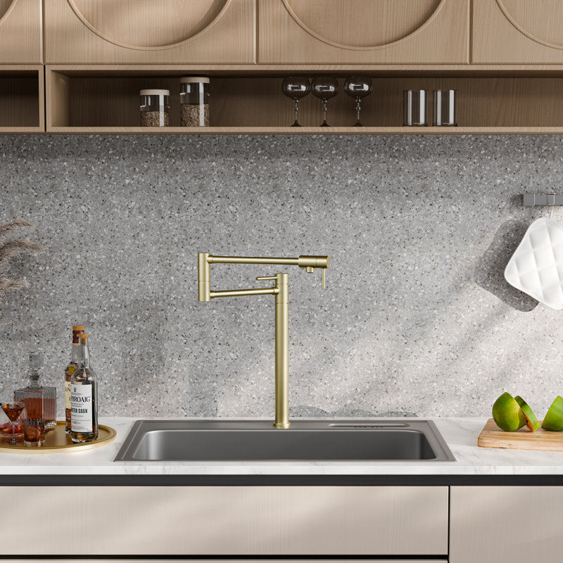 Dilon Kitchen Faucet, Brushed Gold