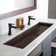 Trough Antique Metal Rectangular Drop-In Bathroom Sink