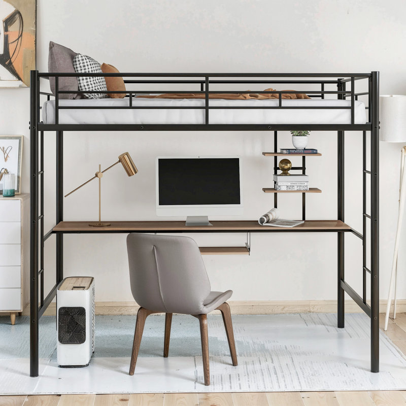 Loft Bed With Desk And Shelf