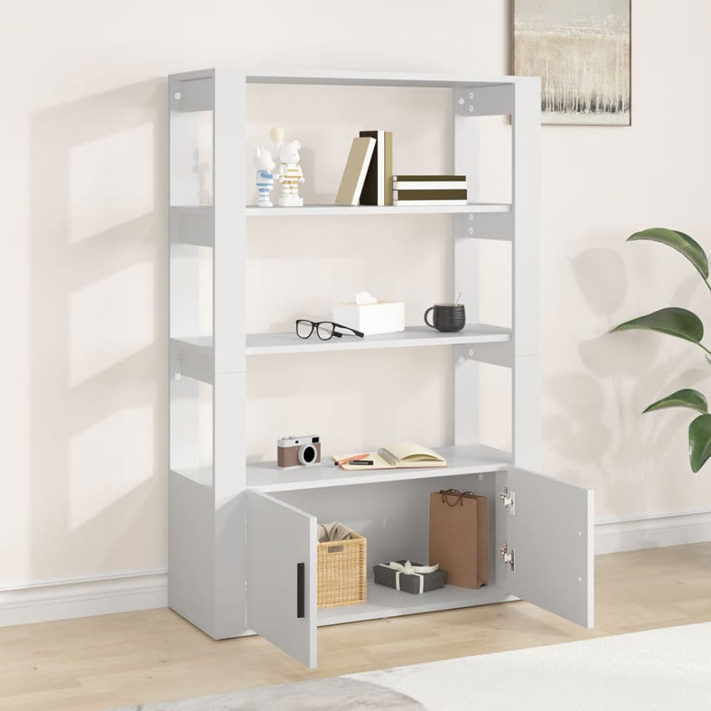 Kerian Sideboard 80x30x119,5 cm Engineered Wood, White