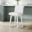 Tabouret pivotant à hauteur réglable en bois et capitonné Dorreen-1344263699-1344263701
