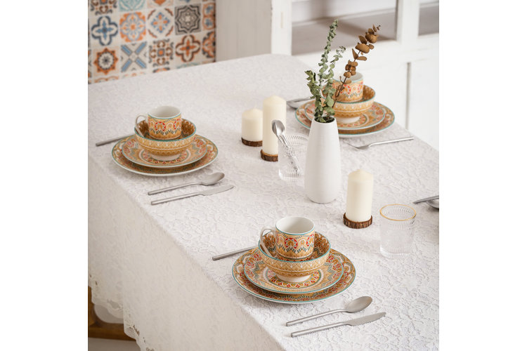 beautiful collection of colorful dinnerware sets