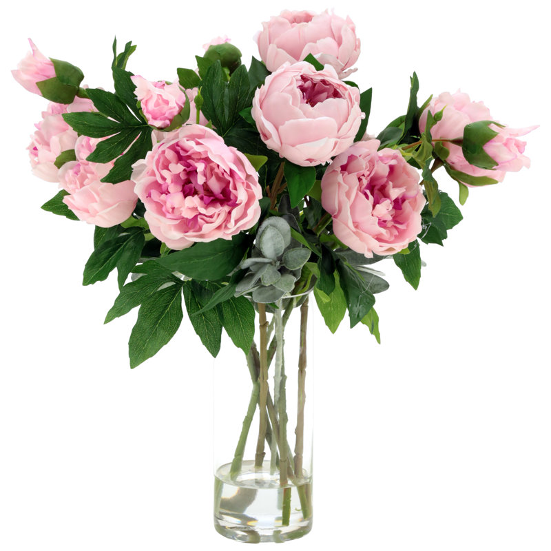 Luscious Peony Vase - 20 Inches, Pink