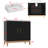 Dorota 31.6'' Single Bathroom Vanity with Solid + Manufactured Wood Top