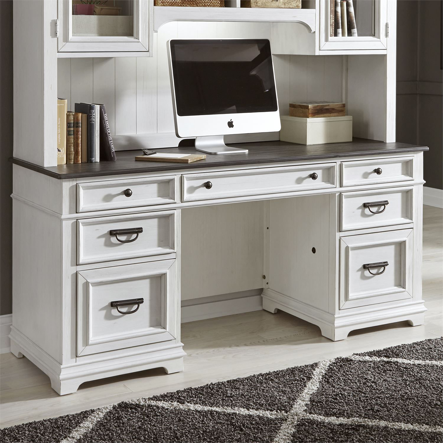 Evie Storage Desk Hutch