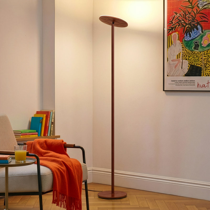Lampe torchère moderne sur pied à DEL 63 po Sky, Red, 9 W