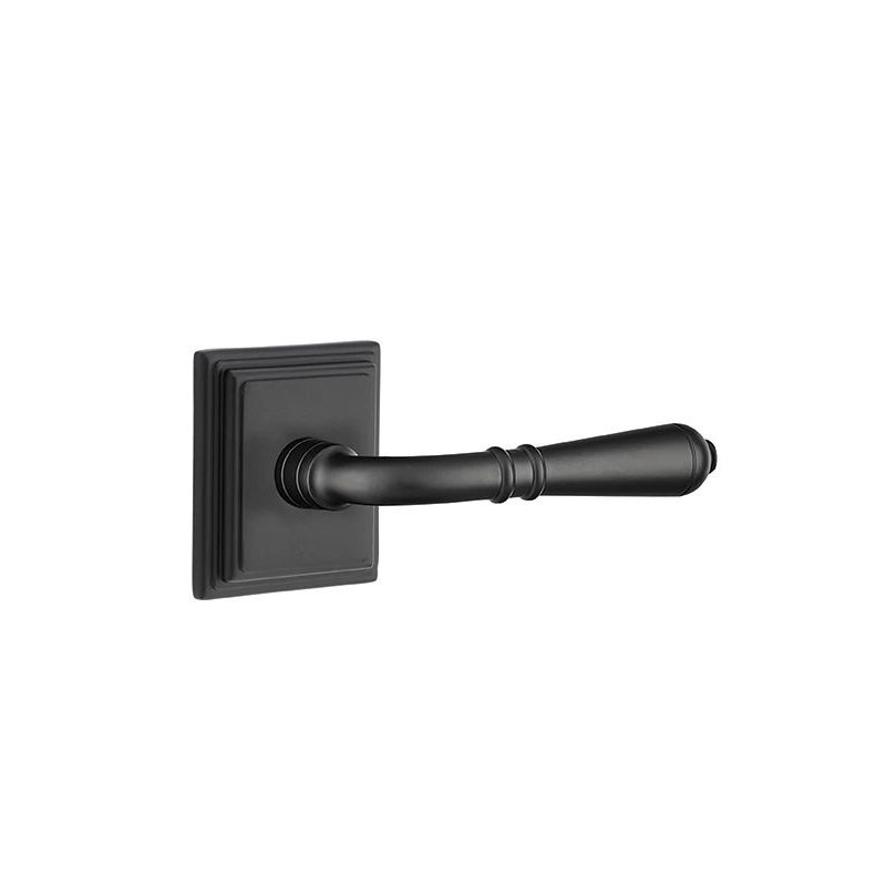 Levier de porte de passage, Gauche, Nickel satiné