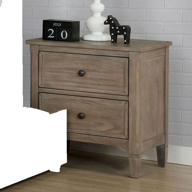 Lopezville 2 Drawer Nightstand
