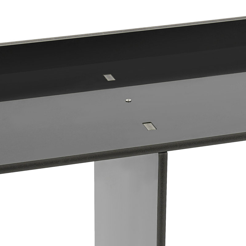 Aurigae 35.4" H Plastic Desktop Display Rack Bookshelf, Black