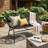 Patio Wicker Sofa With Iron Frame-1979498677