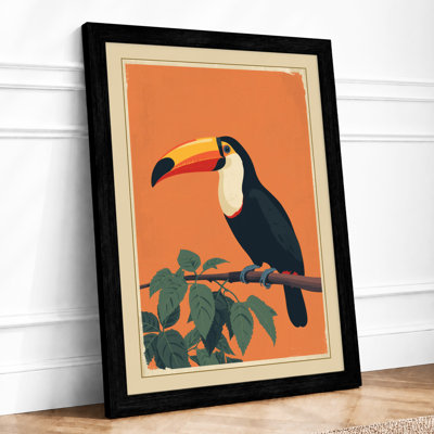 Toucan On Branch Botanical - Print