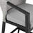 Abalone Outdoor Patio Barstool in Aluminum and Wicker with Grey Cushions-66603366