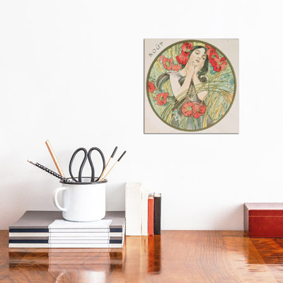 August, 1899 by Alphonse Mucha - Wrapped Canvas Painting
