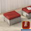 Ensemble de canapés de patio 6 pièces avec table de foyer 45 po, chaises berçantes pivotantes en osier de rotin PE pour patio, terrasse et cour-667375084-667375087