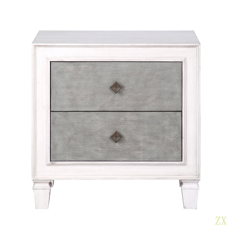 Table de chevet 2 tiroirs Modern Modern