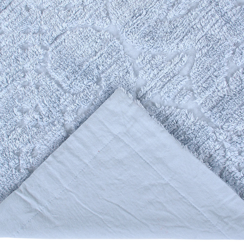 Ashton Collection 100% Cotton Chenille Tufted Pillow Sham with Medallion Pattern, Machine Washable Pillow Cover for All Season