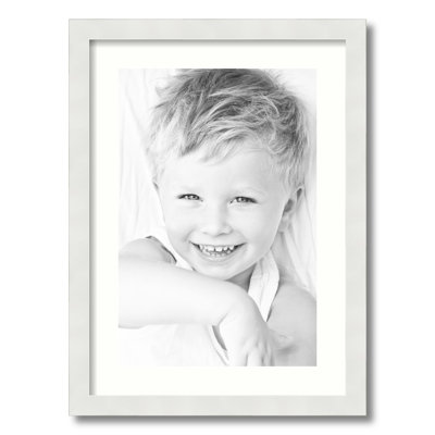 Wood Matte Picture Frame with Mat