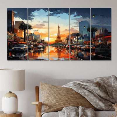 " City Las Vegas In Future II " 5 - Pieces