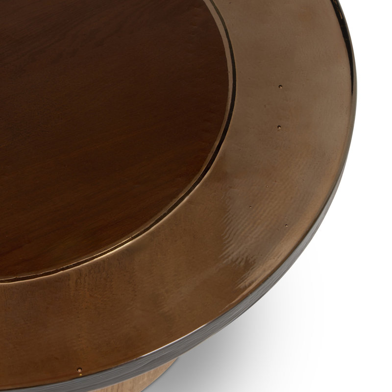 Shira Coffee Table-Smoked Brown Cast Glass, Smoked Brown Cast Glass