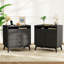 Ensemble de chambre à coucher 3 pièces Meserve - Ensemble de commode double 6 tiroirs l 47,2 po et 2 tables de chevet 3 tiroirs