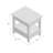 Slatestone Solid Wood End Table in Distressed Rustic Oak