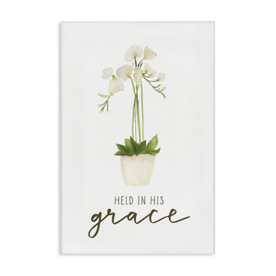 "Held In His Grace", art mural sur toile par Blue Chair Blessing