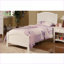 Ensemble de chambre à coucher | Ensemble de chambre à coucher de style transitionnel pour lit simple 3 pièces avec lit | Blanc | Contreplaqué