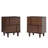Modern Detailed 2-Drawer Solid Wood Nightstand, Set Of 2-1180956141