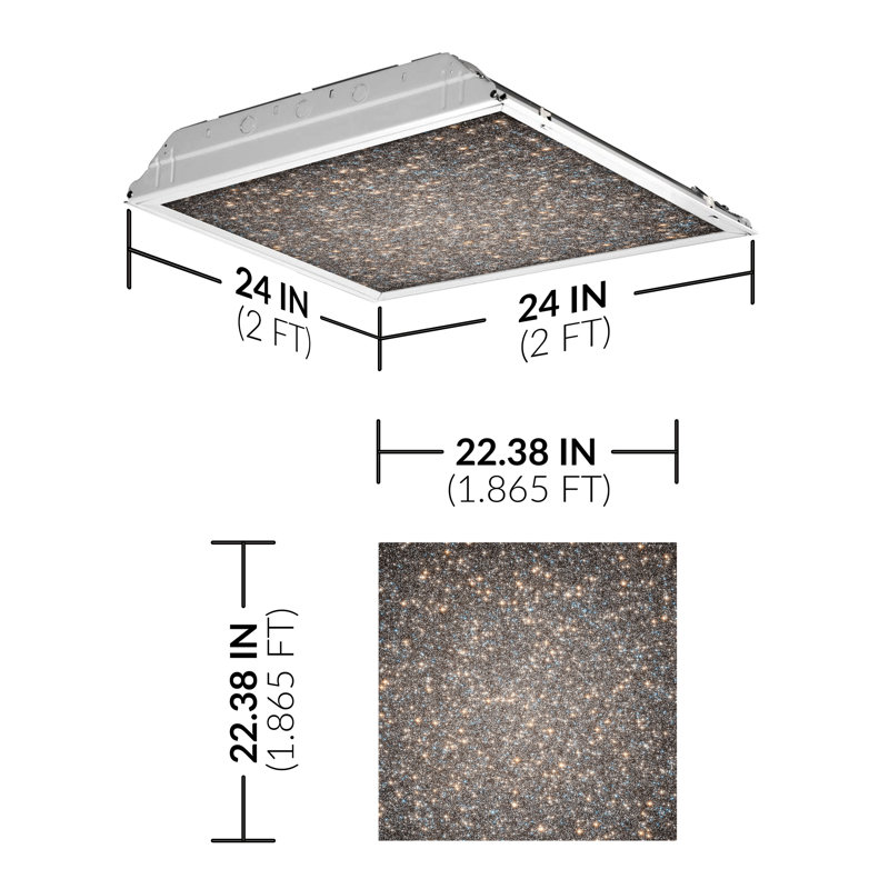 Astronomy Square Fixture Component Ceiling Light