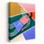 Vibrant Lady Resting Abstract Bold Colorful Wall Art Print-1484081716