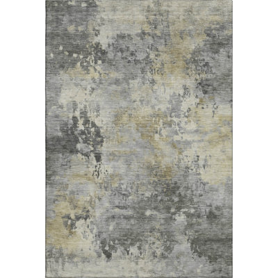 Premium Machine Washable Mayfield AMF2073 Abstract Rug