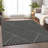 Premium Machine Washable Prisco Black Rug-138937247