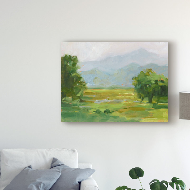 «Mountain Backdrop III» par Ethan Harper, reproduction d'art sur toile tendue, H 35 po x l 47 po x P 2 po