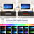 90" TV Stand With 50" Electric Fireplace For TVs Up To 100", Large Media Console with LED Light Strip-1846957113