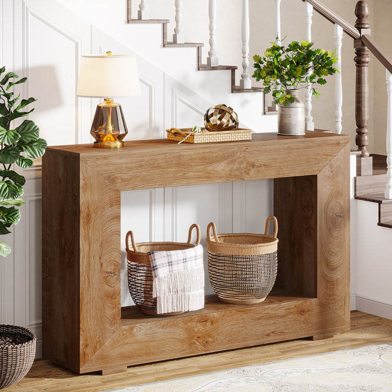 Breisch 47.2'' Console Table, Natural Wood