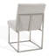 Chaise d'appoint rembourrée en acier inoxydable Athens-1213203037-1208173591