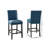 Fabric Counter Height Stools with Nailhead Trim-1192312141