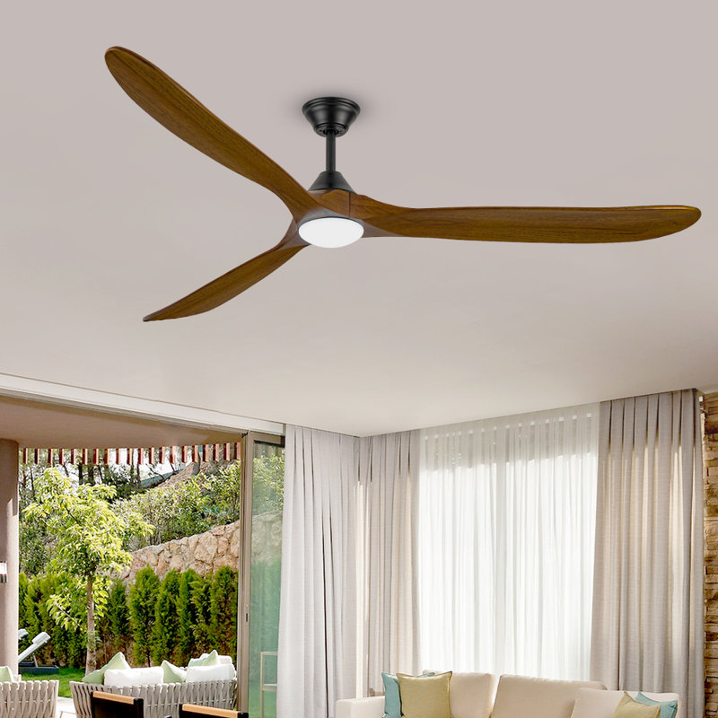 Ventilateur de plafond moderne avec lumière DEL, 70"