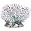 Beaded Coral With Seashells Table Top - 11.5 Inches Set Of 3