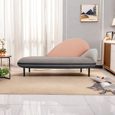 Chaise longue en velours