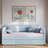 Upholstered Daybed With Trundle And Wood Slat-1127228380