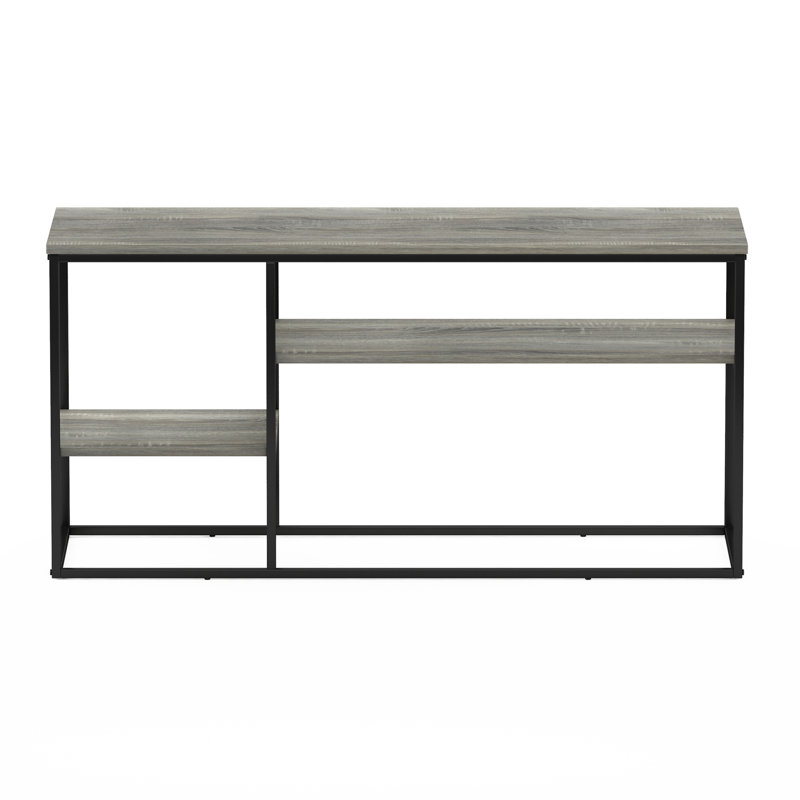 Emilda TV Stand for TVs, 21.9" H x 45.2" W x 15" D, French Oak Grey/Black