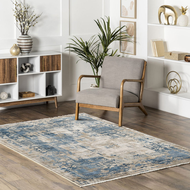 Tapis rectangulaire Yeisy, Rectangle 5 pi 11 po x 9 pi 11 po
