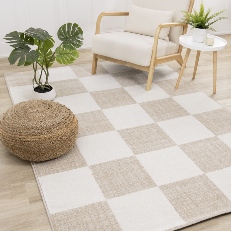 Tapis crème / beige Wum Collection, Rectangle 4 pi 4 po x 6 pi 3 po, Beige/Cream