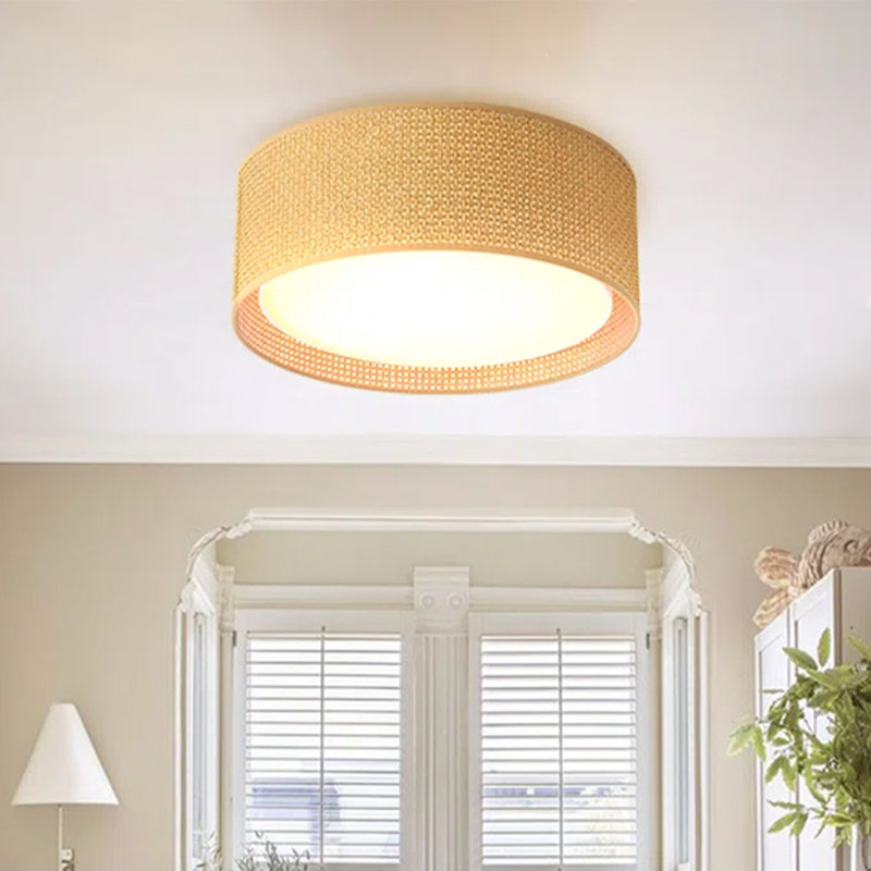 Plafonnier encastré d'intérieur 3 lumières 15,7 po Addae, Sépia