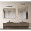 Miroir décoratif, miroir de salle de bain rectangulaire encadré en métal pour le mur-1828130667-1828130664
